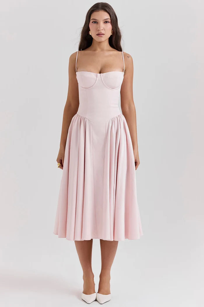 Robe Corset Midi Tendance