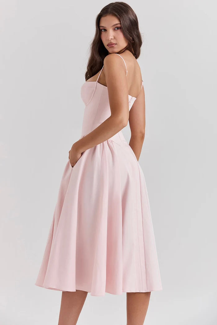 Robe Corset Midi Tendance