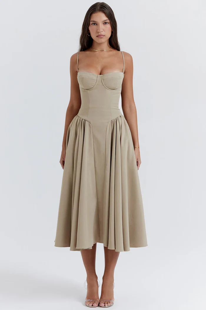 Robe Corset Midi Tendance
