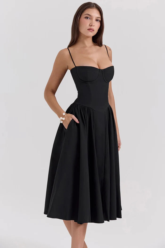 Robe Corset Midi Tendance