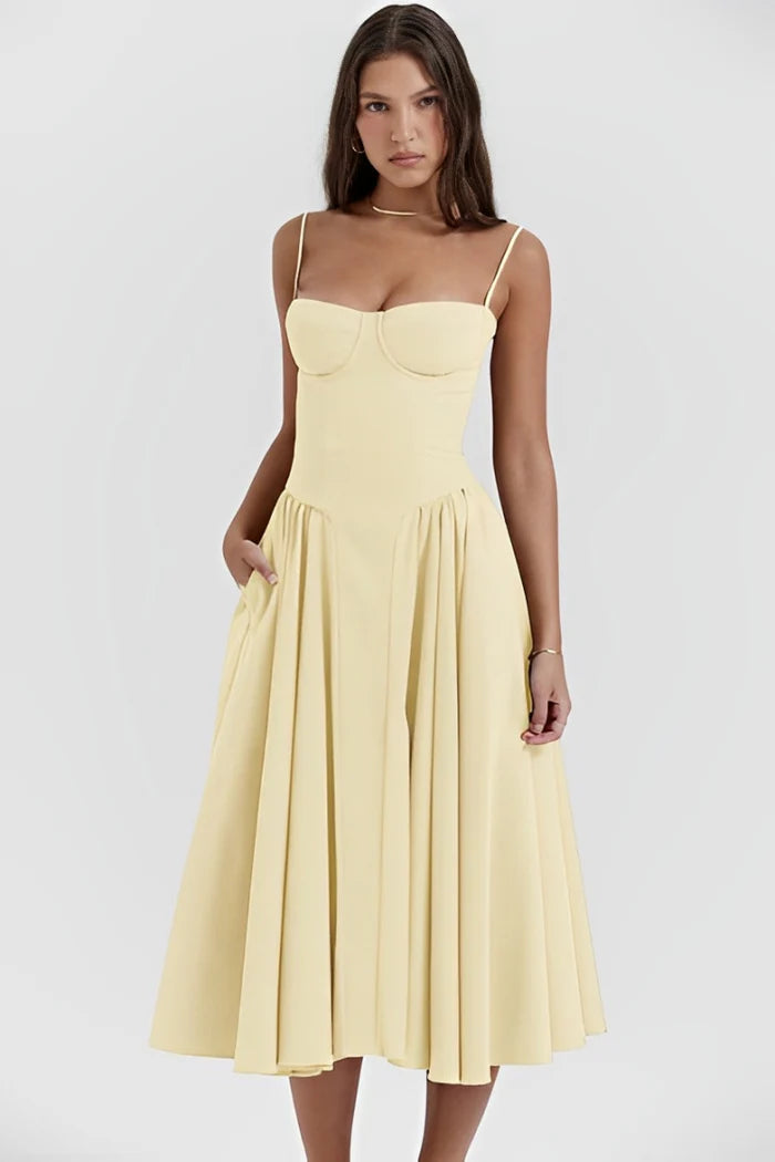 Robe Corset Midi Tendance