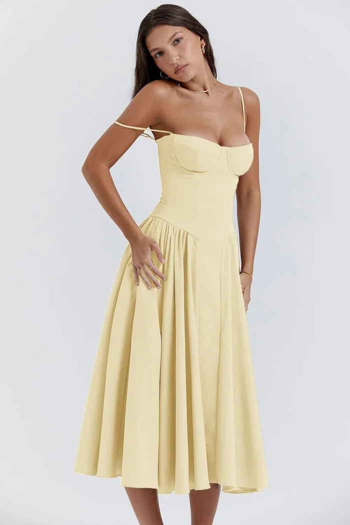 Robe Corset Midi Tendance