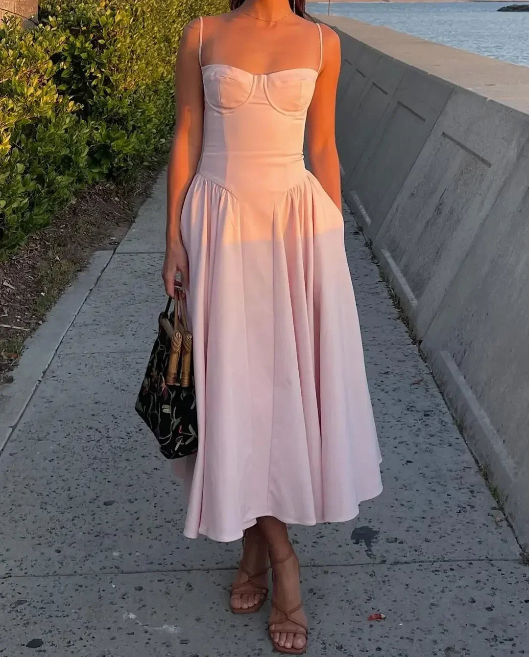 Robe Corset Midi Tendance