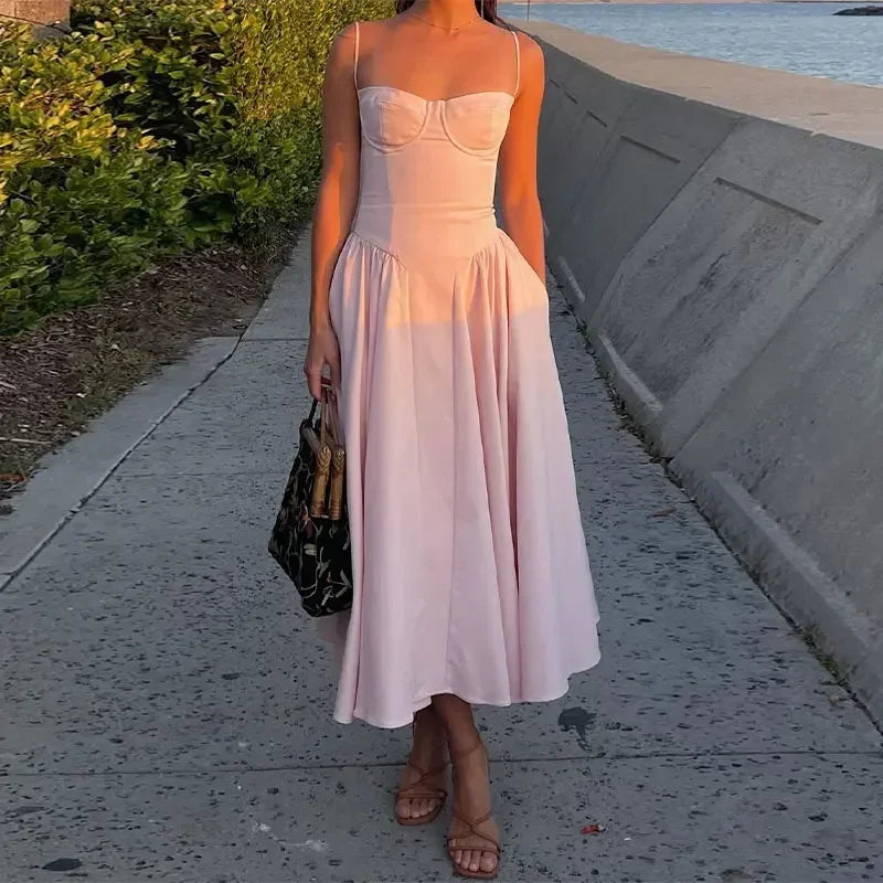Robe Corset Midi Tendance