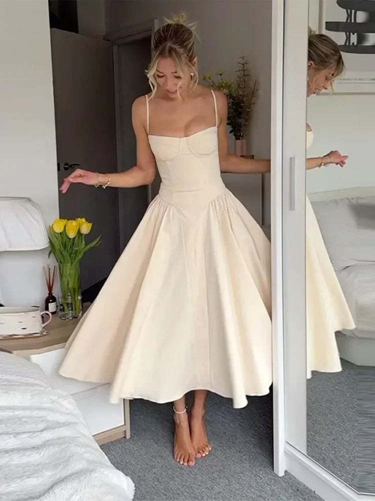 Robe Corset Midi Tendance