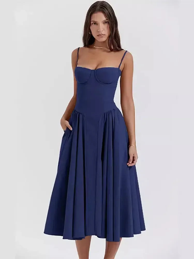Robe Corset Midi Tendance