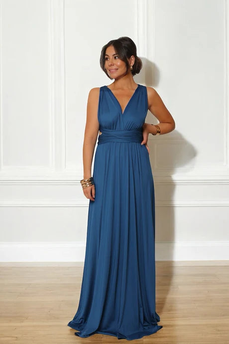 Sand OLYMPIA dress - Multi positions
