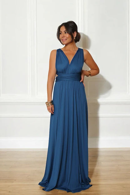 Sand OLYMPIA dress - Multi positions