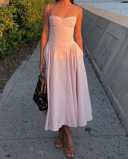 Robe Corset Midi Tendance